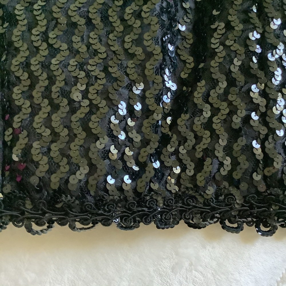 Formal Black Sequin Cocktail Dress - Picture 7 of 16